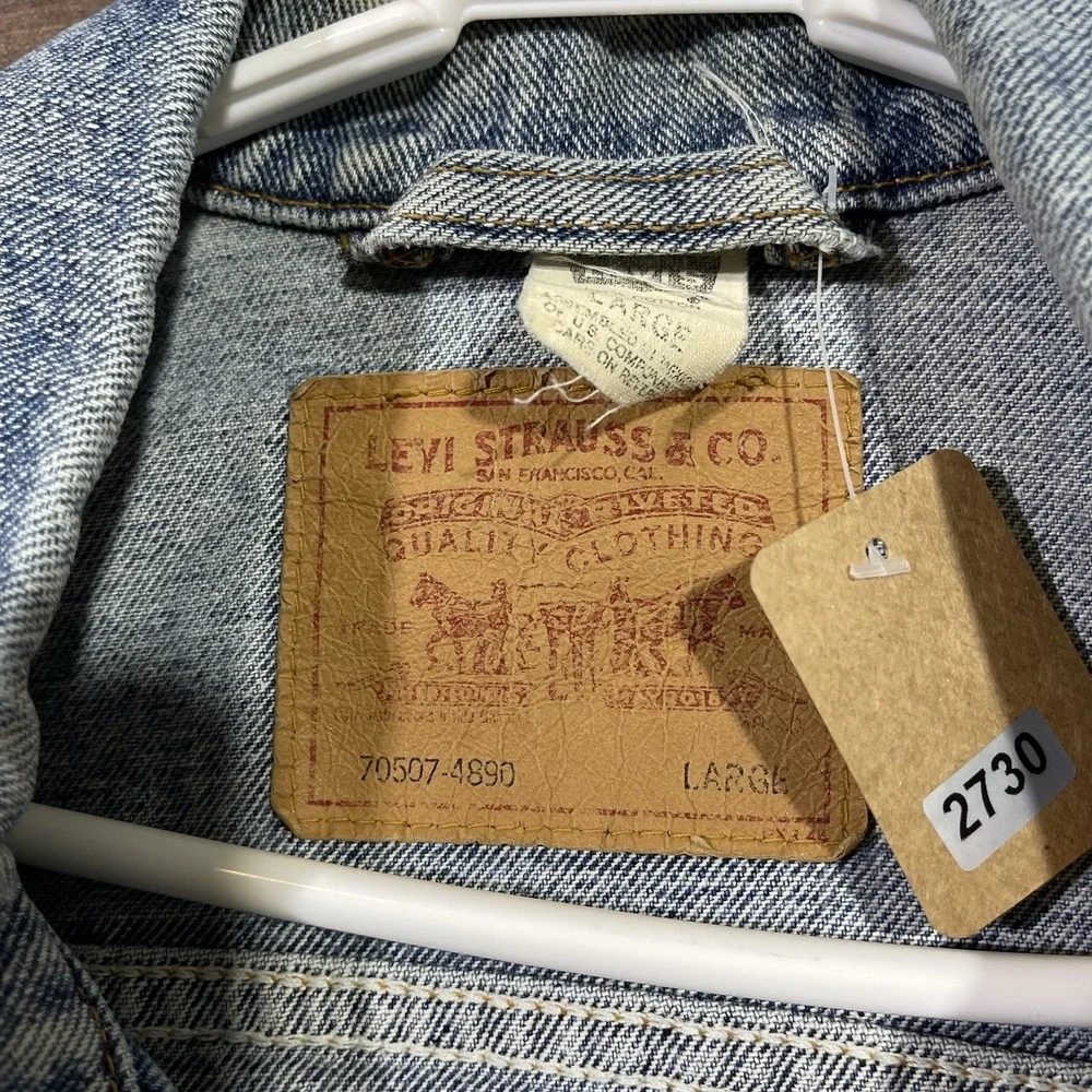 Vintage 90s Levi's Denim Vest 70507-4890